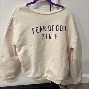 Fear of God Cream Crew Neck Sweater